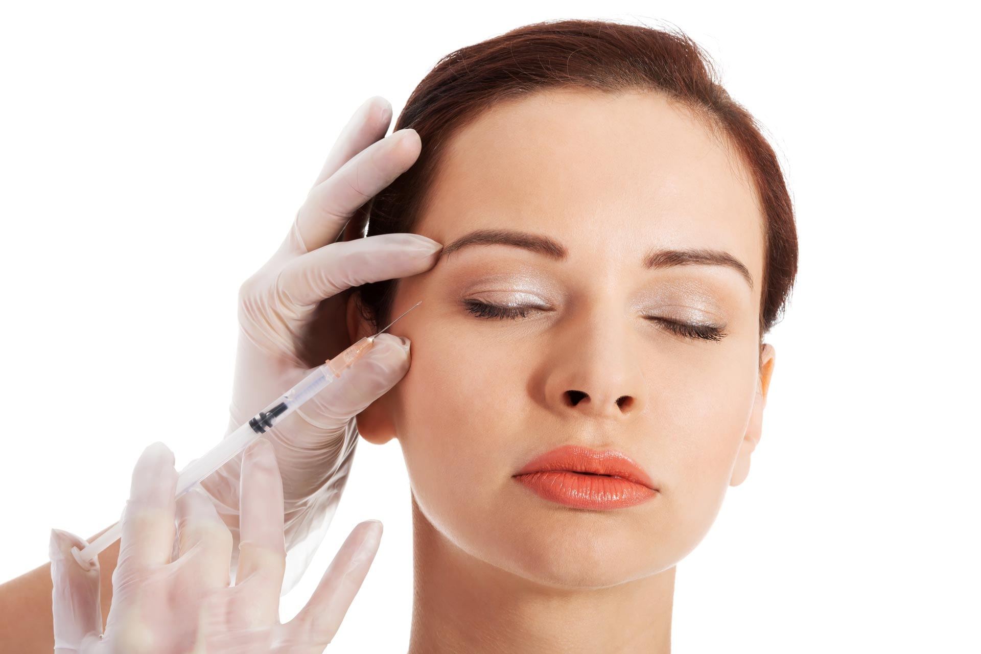 Cropped Image Injection Botox Injection To Women